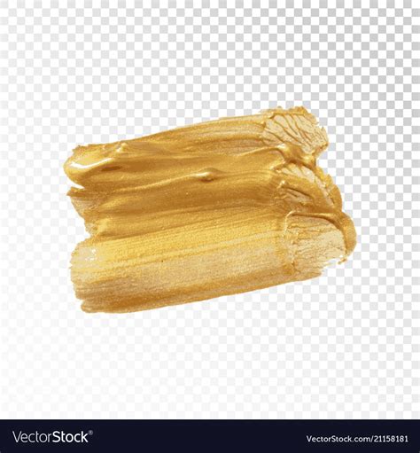 Gold Acrylic Paint Royalty Free Vector Image Vectorstock