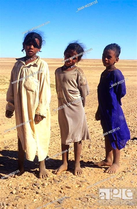 Africa Niger Tuareg Children Stock Photo Picture And Rights
