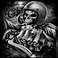 Pin By WeAreBikers On SKULLS  Biker Art Skull Artwork