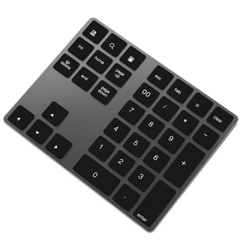 Aluminum Alloy Bluetooth Number Pad Rechargeable Wireless Numeric