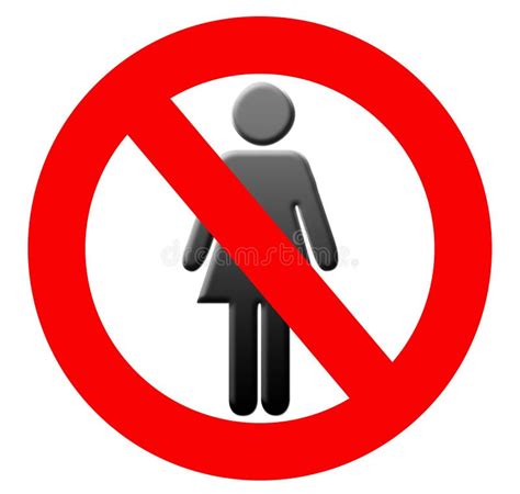 Sign No Woman Icon Gradient Stock Photo Image 33798460