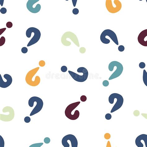 Back To School Seamless Question Marks Pattern For Kids Clothes Print