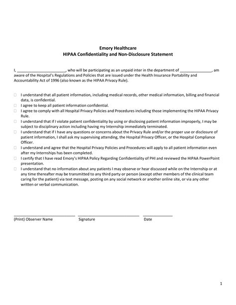 Hipaa Confidentiality Agreement 10 Examples Format Pdf Examples
