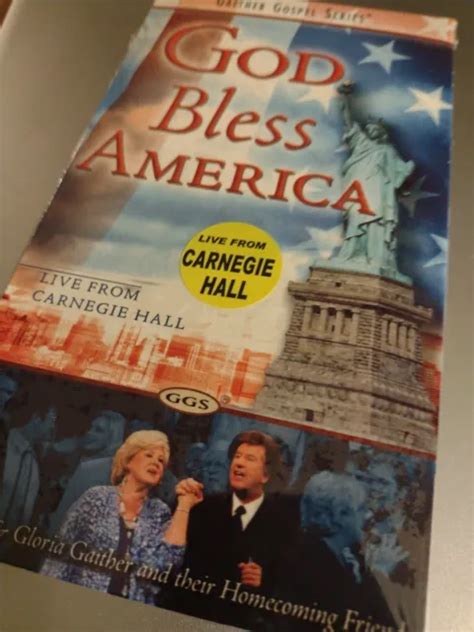 Gaither Gospel Series God Bless America Carnegie Hall Vhs Tape Picclick
