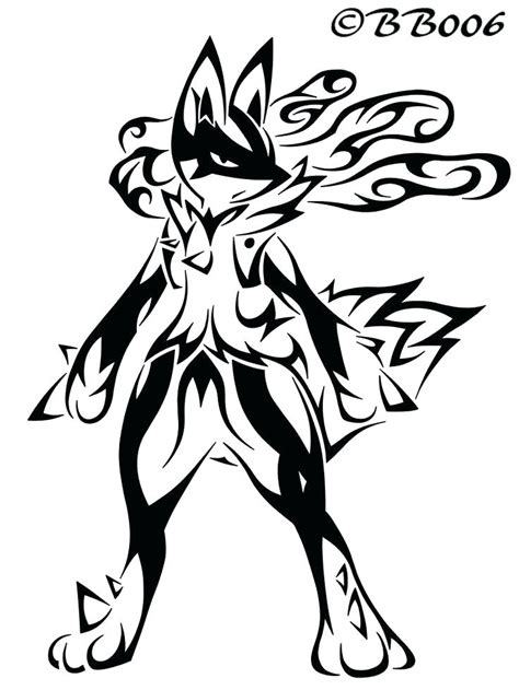 Mega Lucario Coloring Coloring Pages