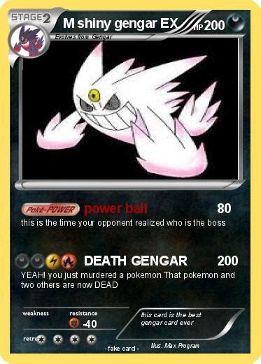 Pokémon M Shiny Gengar Ex Power Ball My Pokemon Card