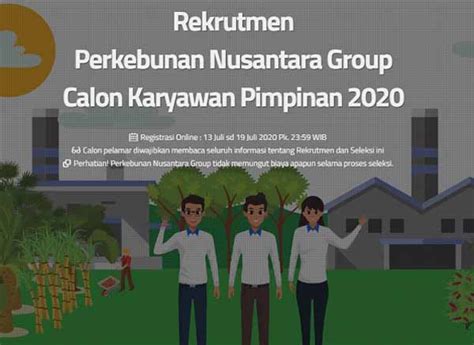 Pria/wanita umur maks 30 tahun Cara Melamar Kerja ke PT Perkebunan Nusantara (PTPN ...