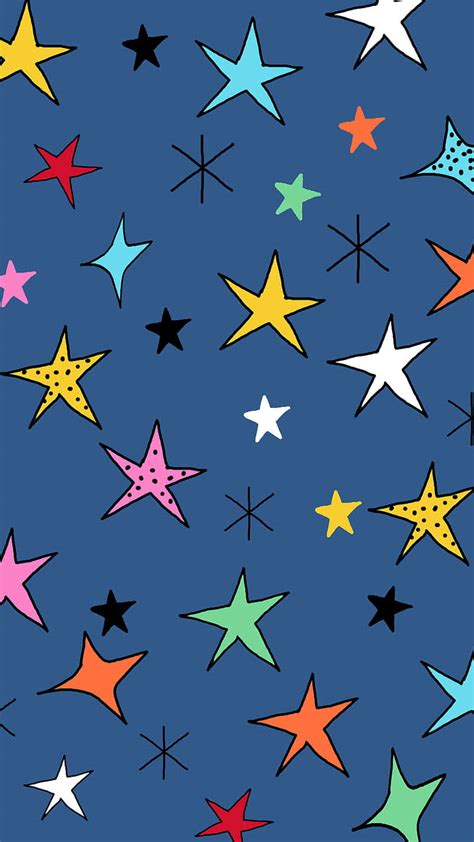 Download Colorful Cute Stars Digital Art Wallpaper