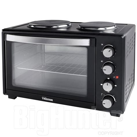 Piano di cottura in pietra refrattaria. Forno Elettrico Tristar con Piastre