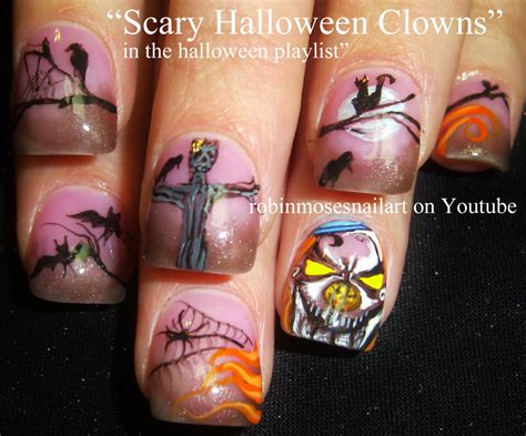 Nail Art By Robin Moses Scary Movie Nails Horror Film Nails Scary