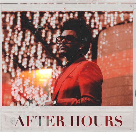 After Hours Album Cover Fan Made Rtheweeknd