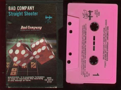 Bad Company Straight Shooter 1975 Cassette Discogs