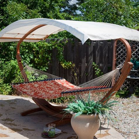 Below will provide 15 of the most effective diy hammock stands to assist you get going on developing your personal area of hideaway. Bliss Hammocks Wooden Arc Hammock Stand with Canopy ...