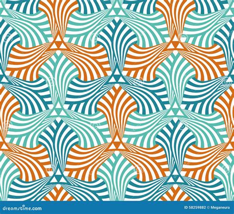 Geometric Abstract Seamless Pattern Motif Background Stock Vector
