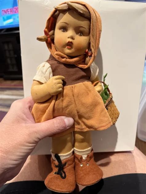vintage mj hummel rubber doll goebel girl ganse liesl 1700 western germany 35 00 picclick