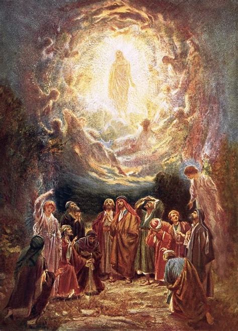 Jesus Ascending Into Heaven Painting Jesus Ascending Into Heaven Fine