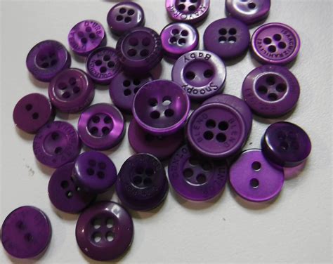 Grape Purple Buttons 50 Small Assorted Round Sewing Crafting Etsy