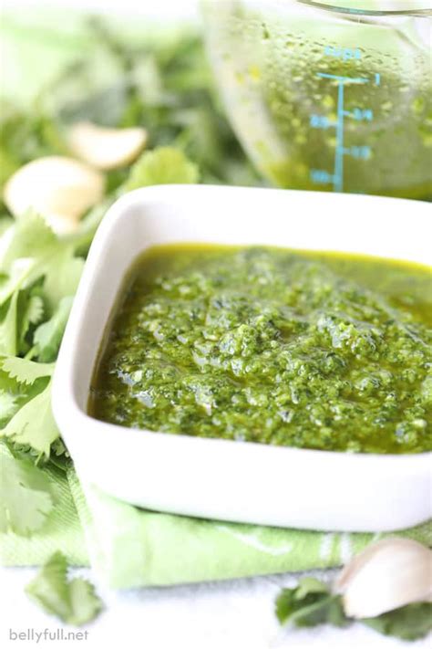 Mexican Chimichurri Sauce Belly Full