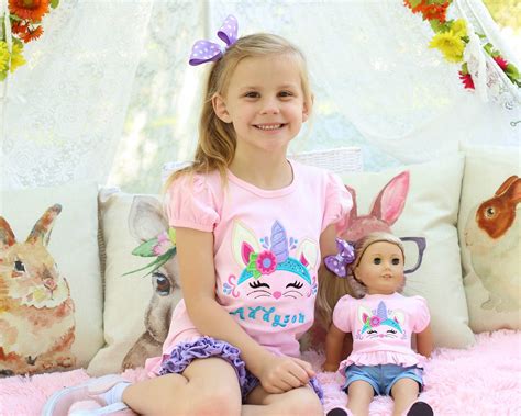 dollie and me matching outfit girl and doll matching girl etsy in 2021 18 inch doll clothes