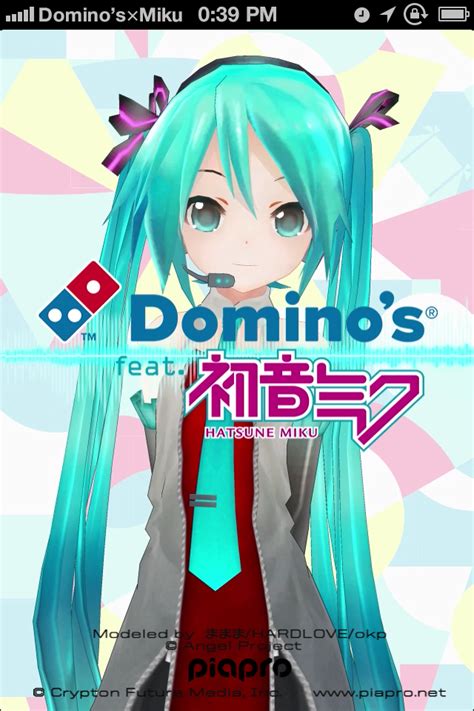 Perfect Fusion Of Dominos Pizza And Hatsune Miku Japanese Kawaii