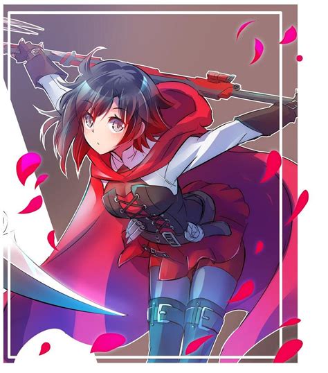 Ruby in her Vol 7 outfit. | RWBY | Rwby, Rwby anime, Rwby characters