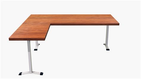 3d Desk Blender Wood Model Turbosquid 1506757
