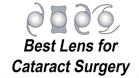 best lens for cataract surgery youtube