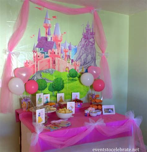 Disney Princess Birthday Party Ideas Food And Decorations Events To