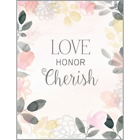 Wedding Card Love Honor Cherish Gina B Designs