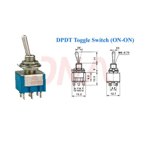 Buy Online 2 Way 6 Pole On On Type Dpdt Switch At Low Price In India