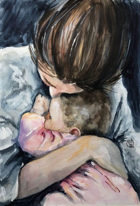 Love Painting Canvas Art Painting Mother And Child Painting Mother