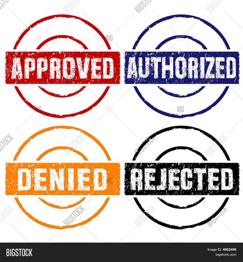 Approved Rubber Stamps Image And Photo Free Trial Bigstock