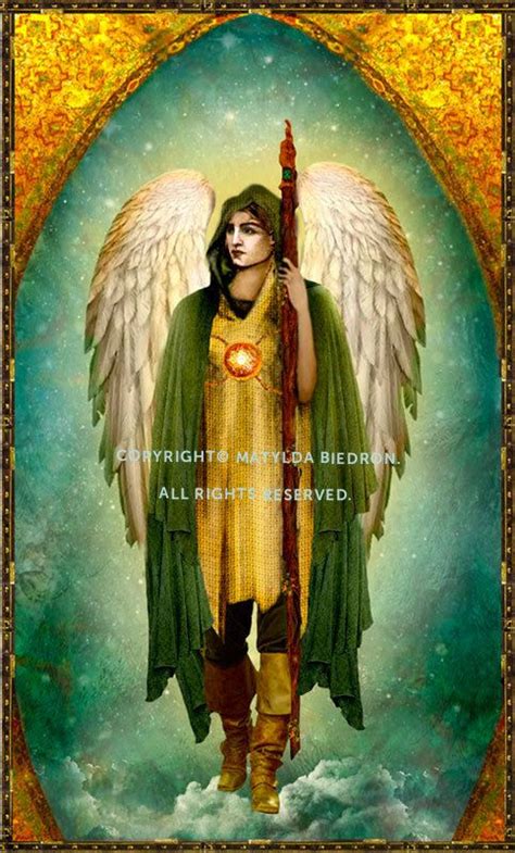 Saint Archangel Raphael Poster Print Etsy