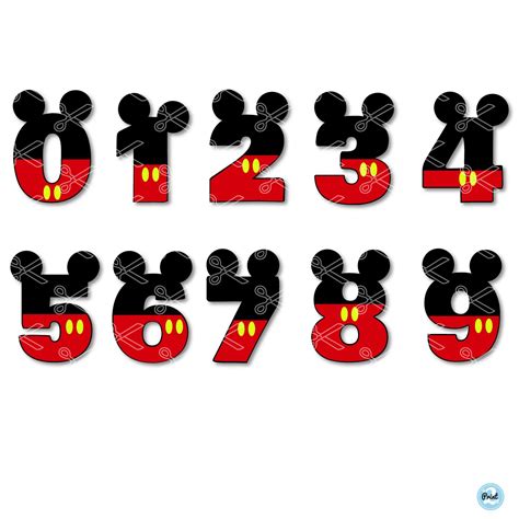Disney Numbers Svg 325 Svg Images File