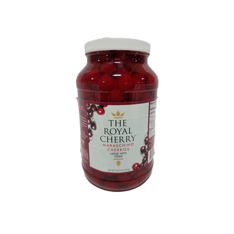 Maraschino Cherries Large With Stem 8lb 8oz South Holland Bakery Supply