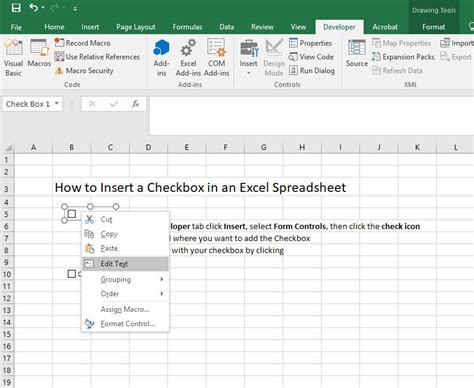 Checkbox In Excel How To Insert Checkbox In Excel Create Chart Hot Sex Picture