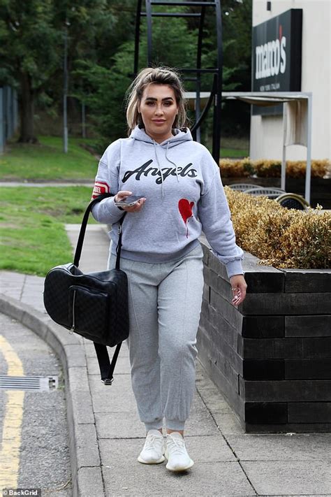 Lauren Goodger Cuts A Laidback Figure In A Grey Hoodie And Jogging