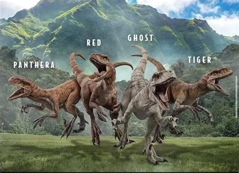 Official Names Of The New “raptor Squad” Arte Com Tema De Dinossauro