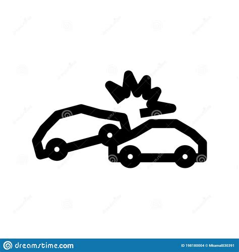 Car Accident Icon Or Logo Isolated Sign Symbol Vector Illustration
