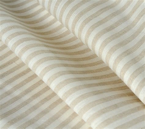 Striped Linen Fabric Linen And Cotton