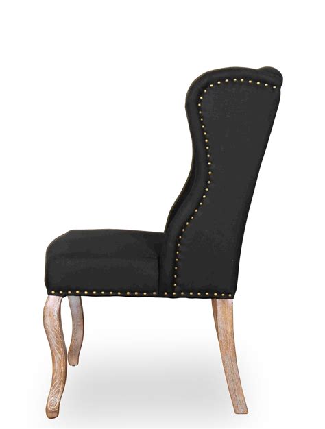 Baroque Wing Back Fabric Dining Chair Furniture Brisbane