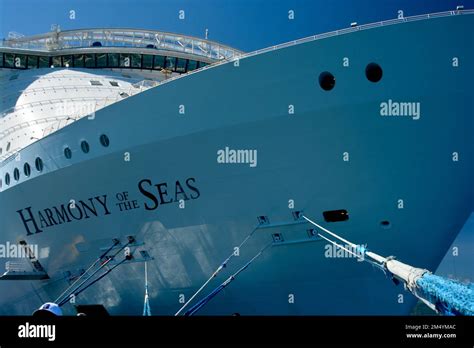 Harmony Of The Seas One Of Royal Caribbeans Largest Cruise Ships Stock