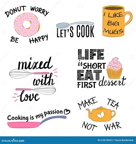 Motivational Phrases Or Quotes About Cooking And Food Colorful