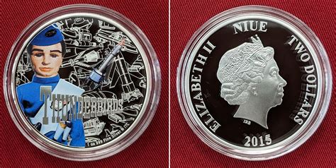 Niue Islands 2 Dollar Silbermünze 1 Ausgabe 2015 Thunderbirds