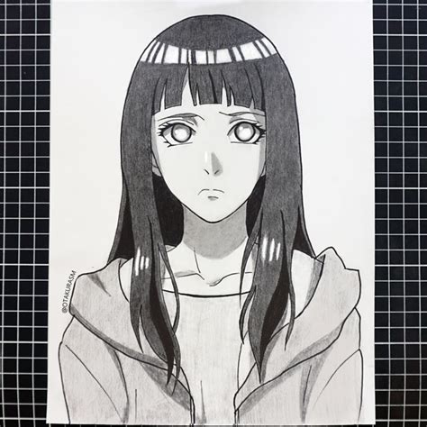 How To Draw Hinata Hyuga Easy Boruto Step By Step Naruto Sketch