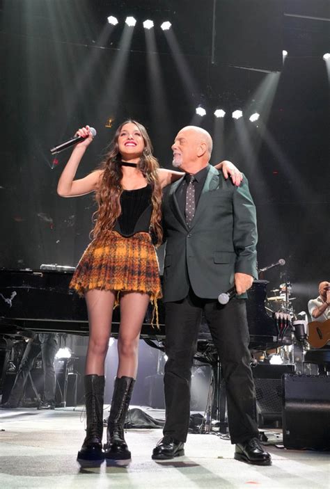 Olivia Rodrigo Performs With Billy Joel In Mini Skirt And Platform Boots