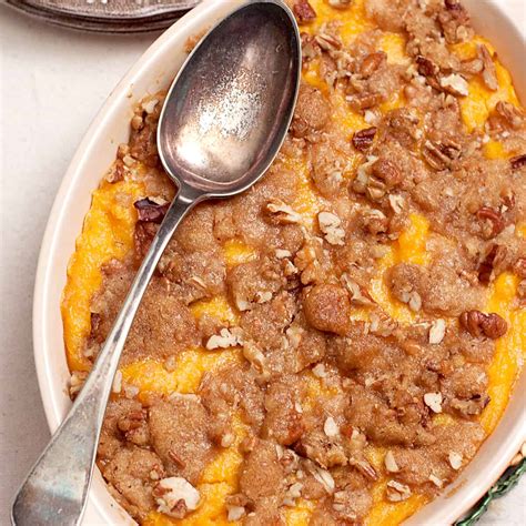 Southern Sweet Potato Casserole With Pecan Topping Lanas Cooking