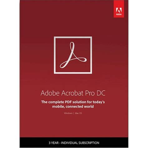 Adobe Acrobat Pro DC Year Subscription Android Mac Windows IOS ADO F Best Buy