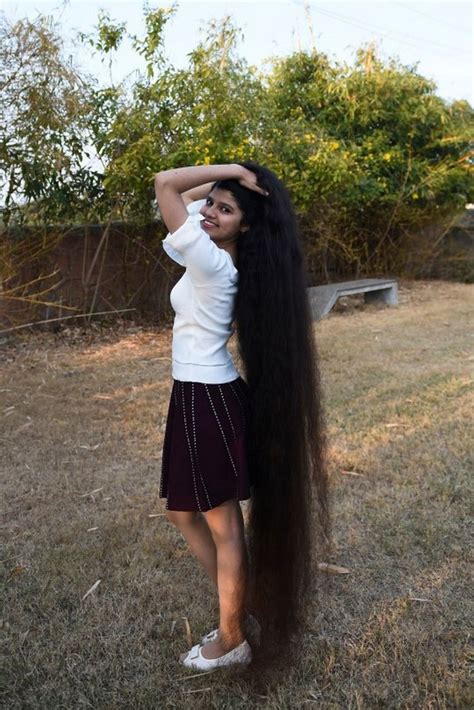 Indian Girl Broke Her Own Guinness Record For Having The Longest Hair