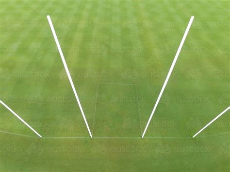 Image Of Aerial View Of Afl Goal Posts Austockphoto